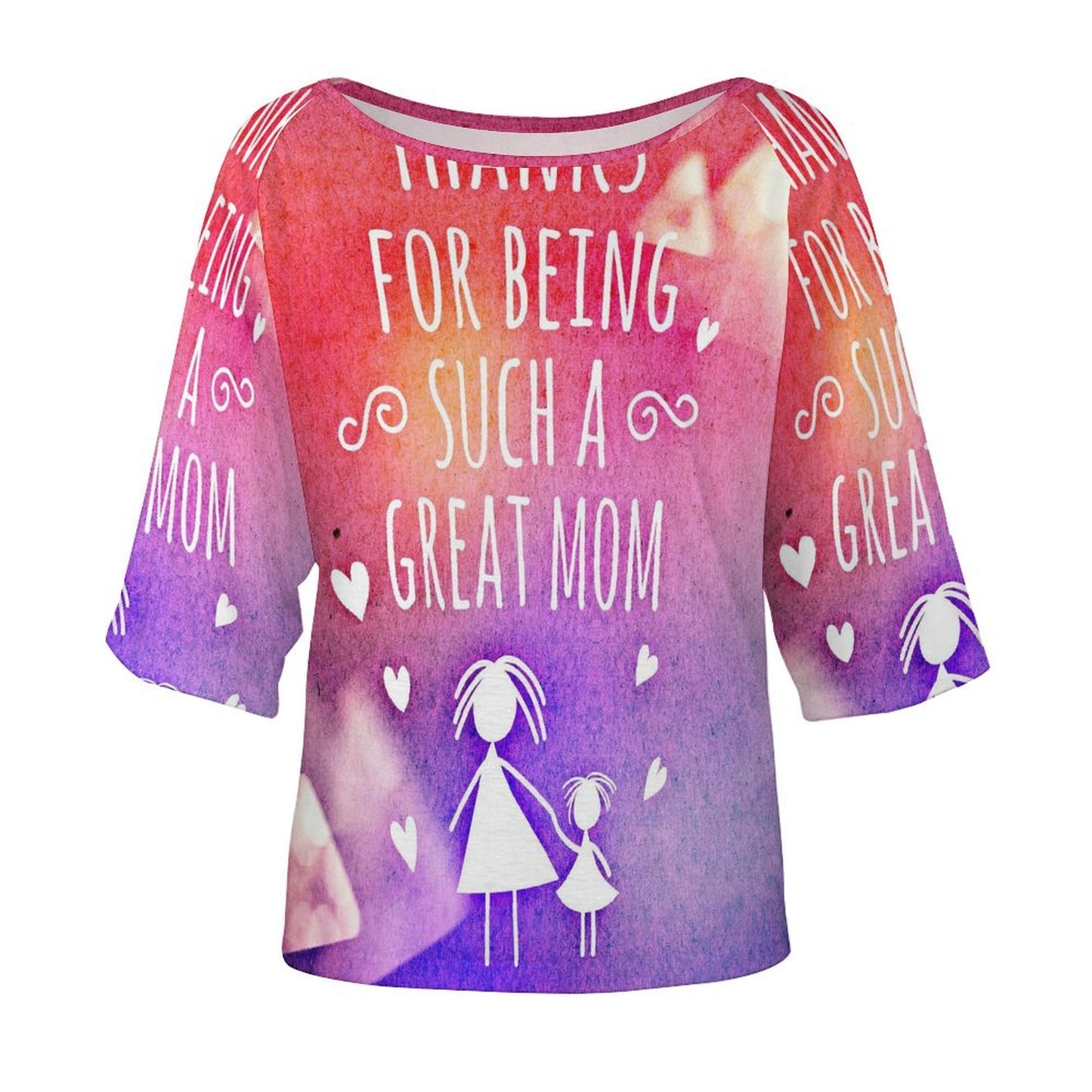 T-Shirt Donna Scollo Barca Personalizzata | Stampa Integrale | Poliestere/Spandex
