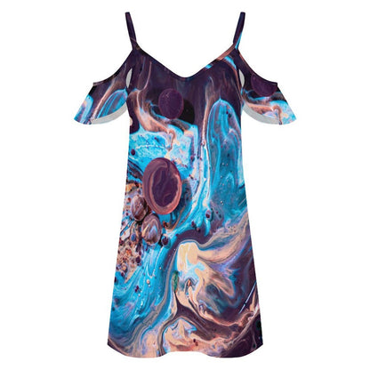 Gonna lunga donna elastica a vita alta in milk silk con stampa personalizzata a trasferimento termico