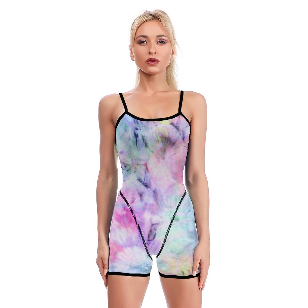 Tuta Yoga Schiena Aperta Personalizzata | Jumpsuit con Stampa