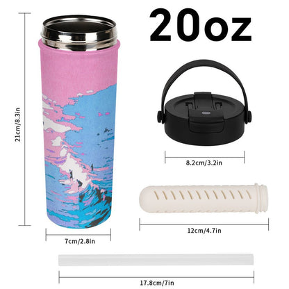 Borraccia Termica con Infusore 20oz Personalizzabile