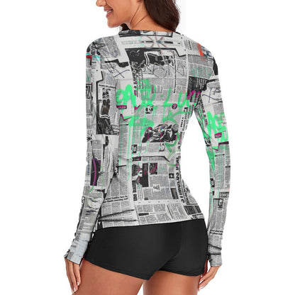 Maglia Antisolari Donna Personalizzata a Manica Lunga Traspirante