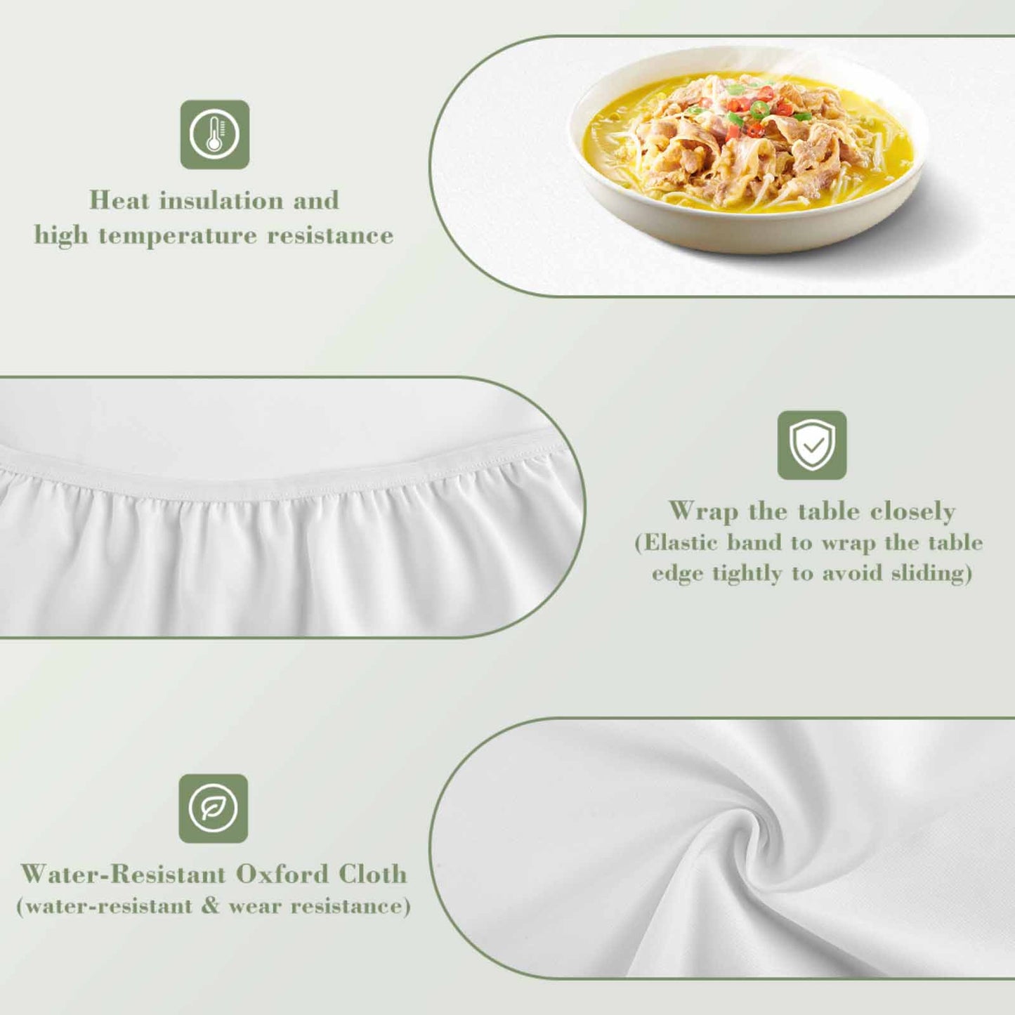 Copritavolo Rotondo Elasticizzato Personalizzato | Aderenza Perfetta