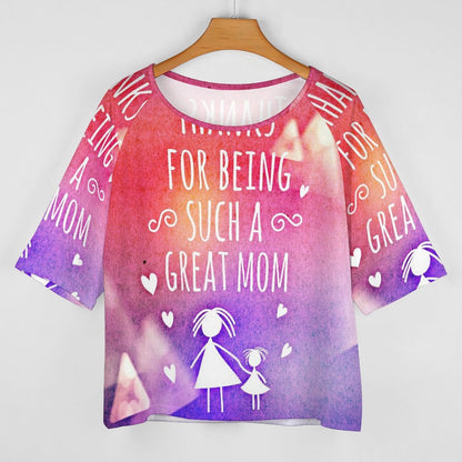 T-Shirt Donna Scollo Barca Personalizzata | Stampa Integrale | Poliestere/Spandex