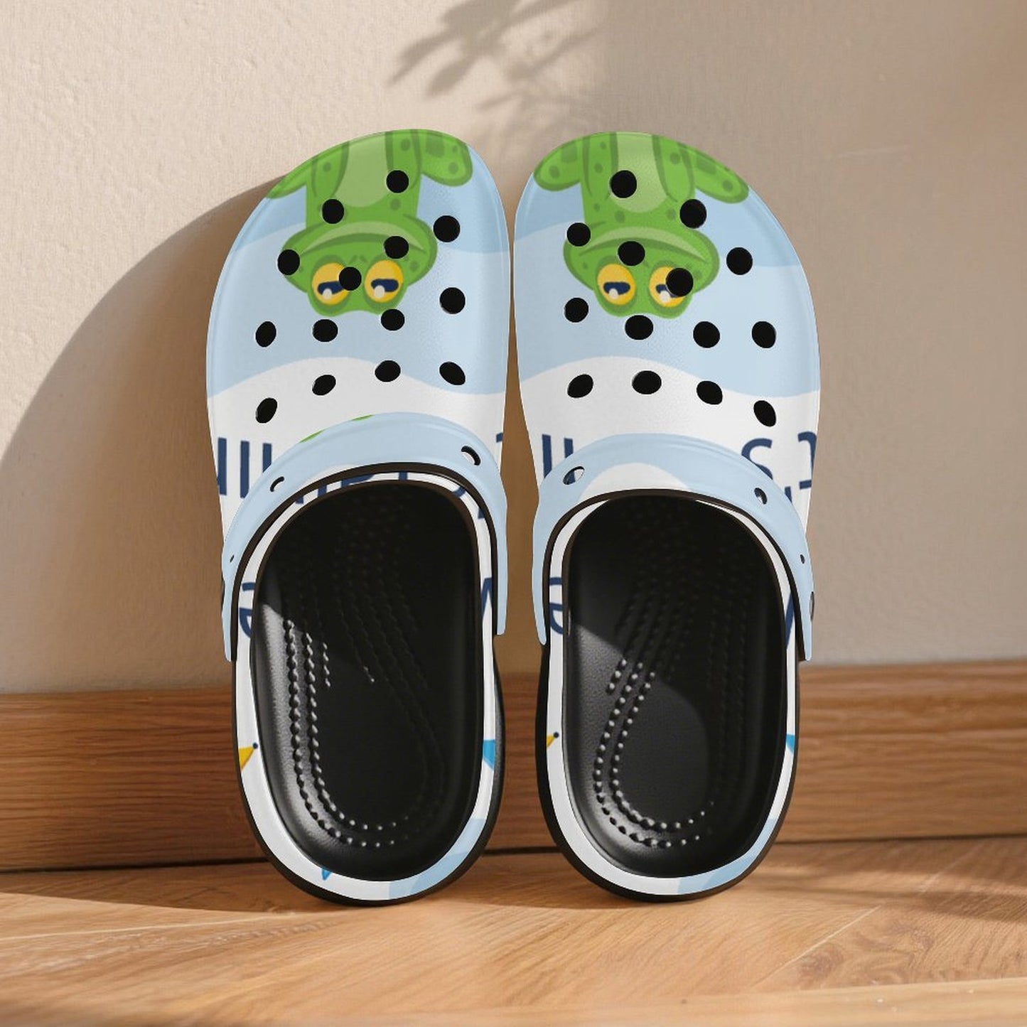 Platform Clogs con Tacco Personalizzati in EVA con Stampa Grafica su Misura