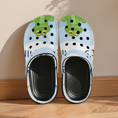 Platform Clogs con Tacco Personalizzati in EVA con Stampa Grafica su Misura
