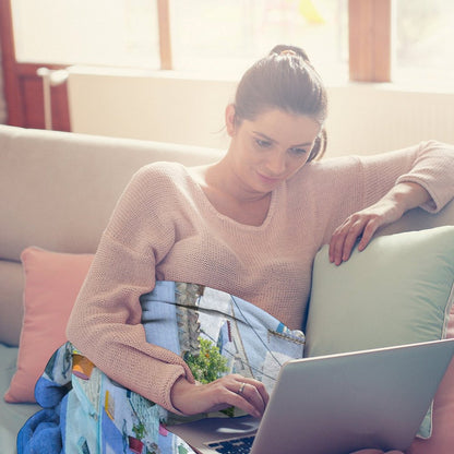 Coperta Rotonda Personalizzata con Foto | Il Tuo Cerchio di Comfort