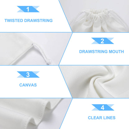 Sacchetto Canvas Coulisse Personalizzato | Bustina Cotone Eco-Friendly