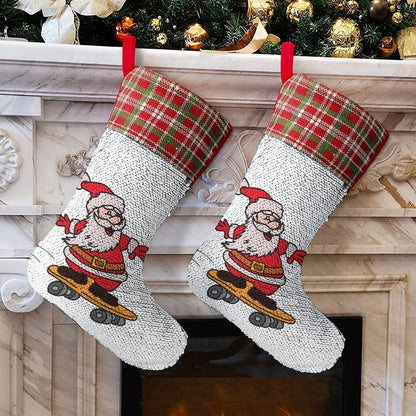 Calza di Natale Magica Personalizzata con Foto a Sorpresa