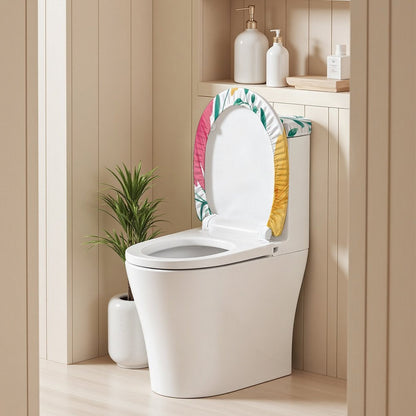 Set Copriwater Personalizzabile 2 Pezzi in Poliestere per Bagno