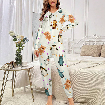 Tuta Intera Personalizzata Donna | con Foto, Cappuccio e Zip