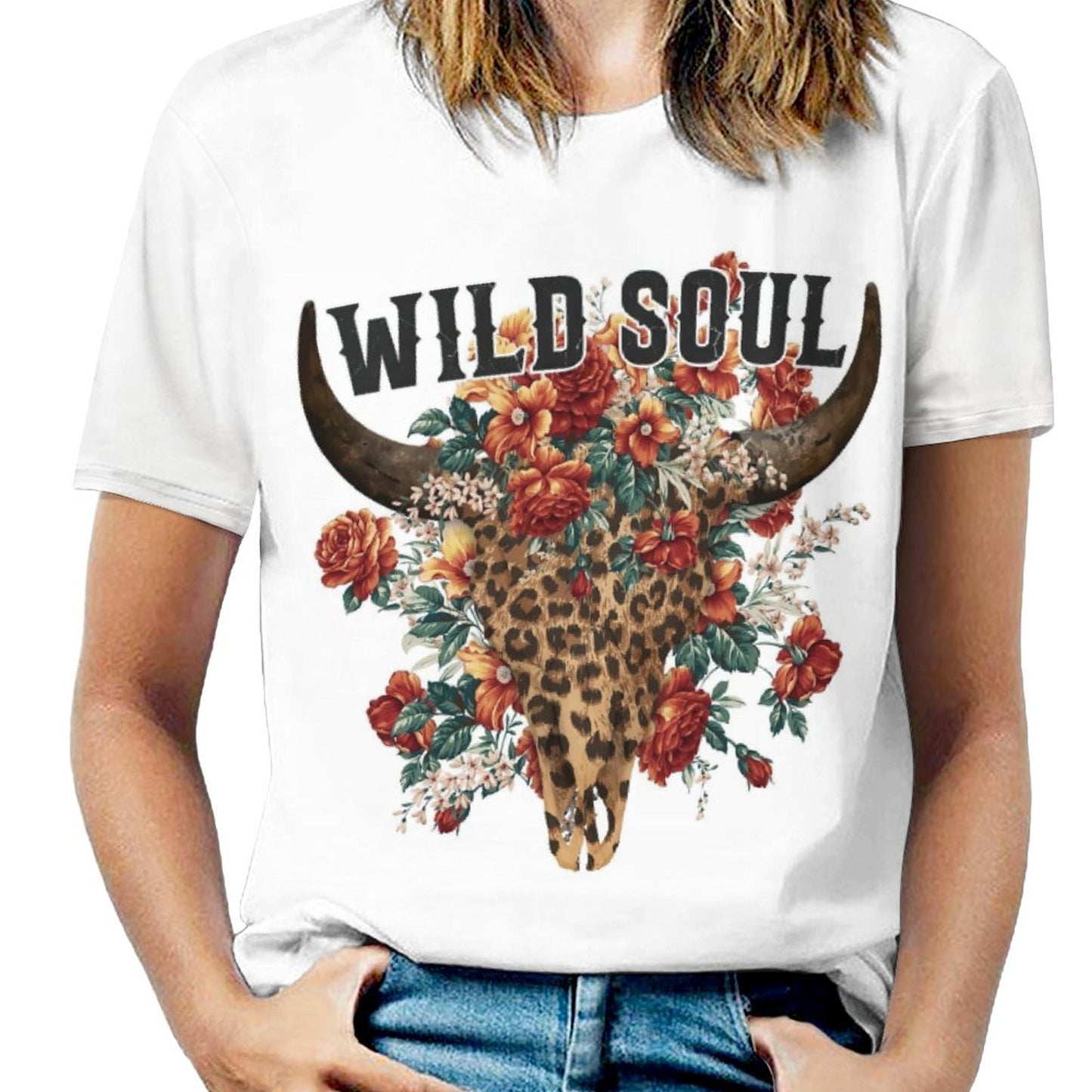 T-Shirt Donna Stampa Totale | Effetto Cotone Personalizzato (S-6XL)