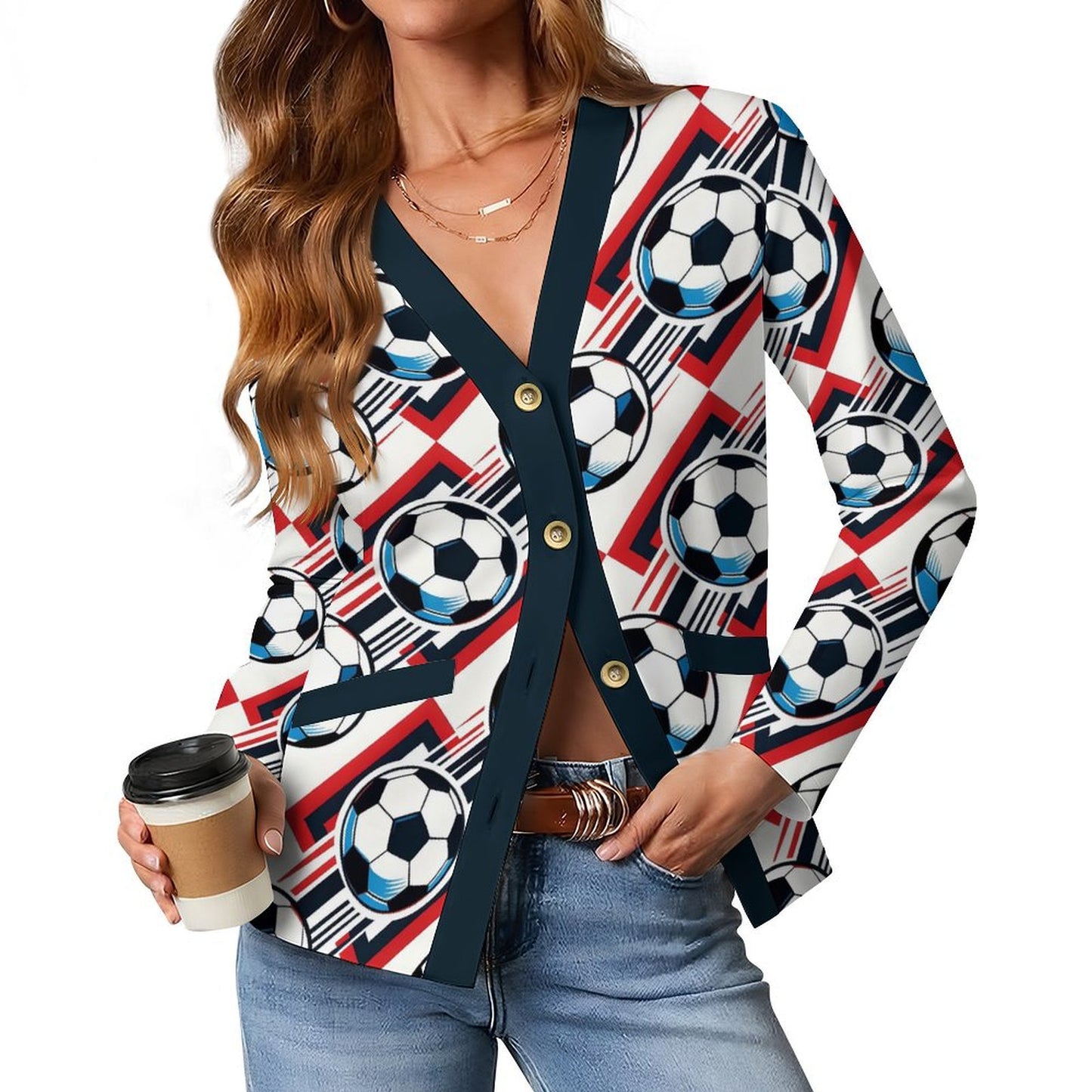 Cardigan Donna Personalizzato Leggero con Stampa su Misura