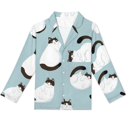 Pigiama Uomo Personalizzato Collo Cubano | Set Elegante con Foto