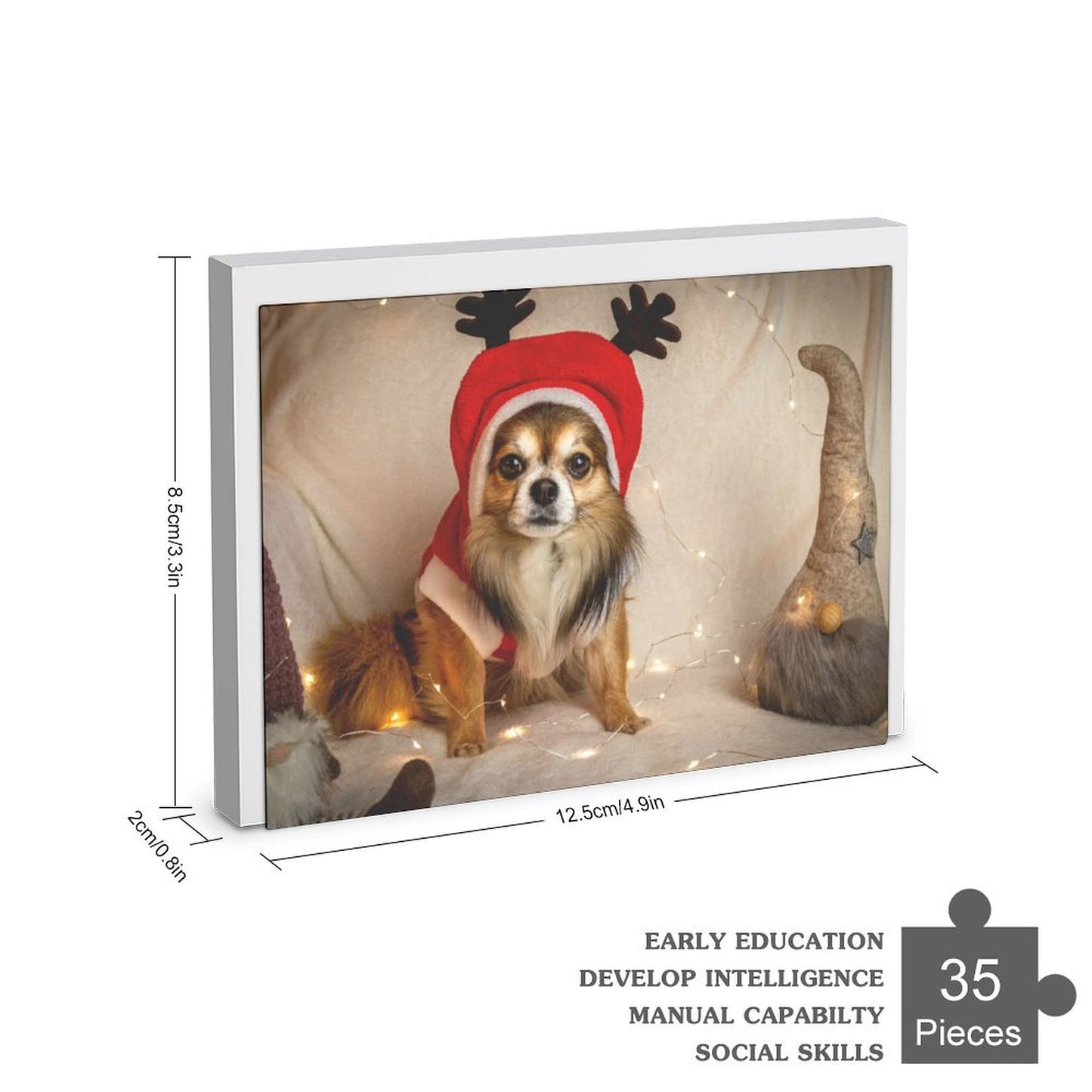 Puzzle in Legno Personalizzato Orizzontale | Gioco di Famiglia con Foto