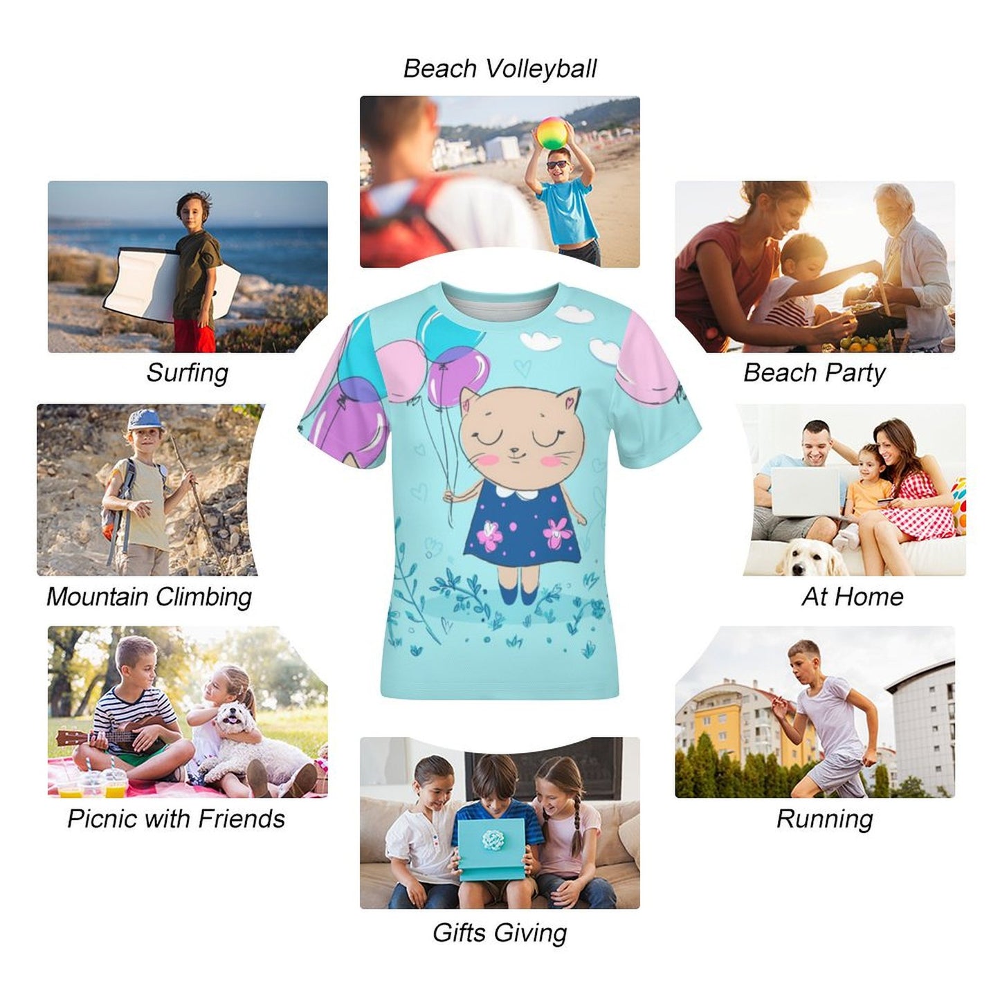 T-shirt Bambino Personalizzata con Disegni e Foto | 100% Cotone