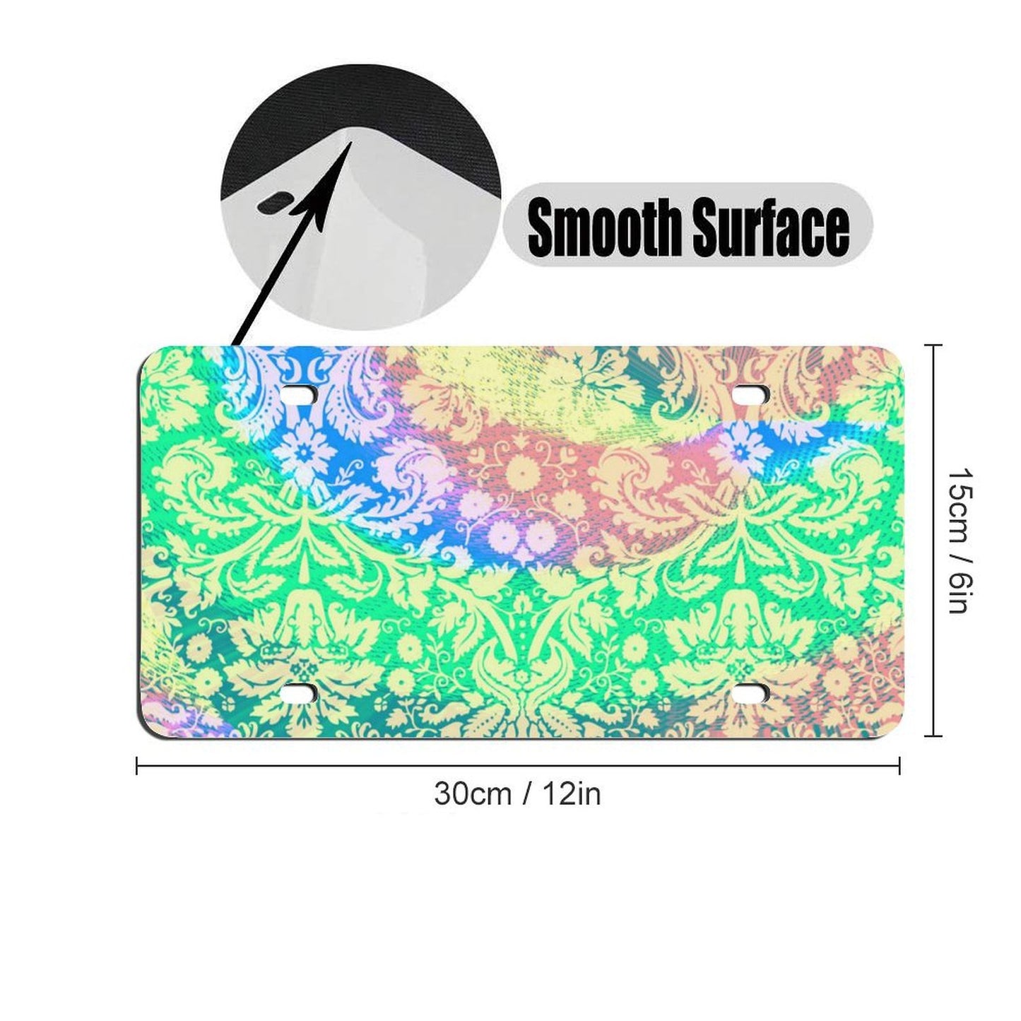 Targa Auto Decorativa Personalizzata | 15x30cm Alluminio con Foto