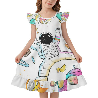 Camicia da Notte Bambina con Volant Personalizzabile