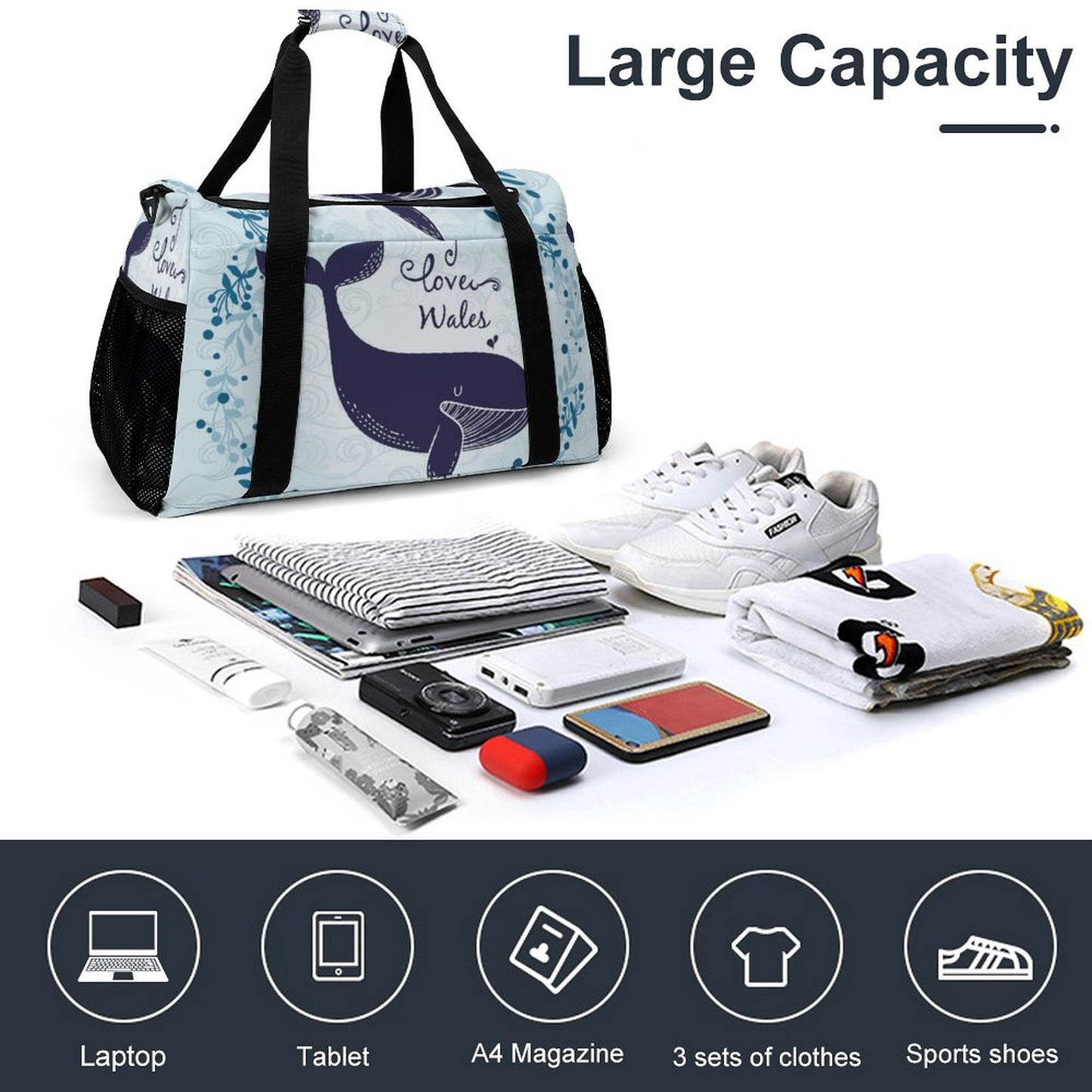 Borsone da Viaggio Personalizzato | Stile Duffle Bag con la Tua Foto