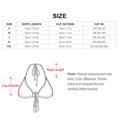 Top Bikini Personalizzato a Triangolo | Sostegno e Fit Perfetto