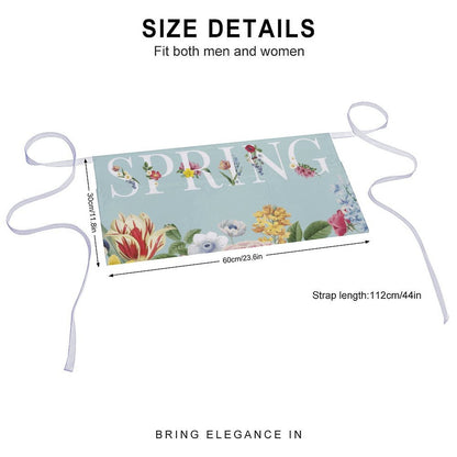 Grembiule Corto Personalizzato con Logo | Impermeabile con 3 Tasche