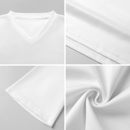 Maglia sportiva crop donna con scollo a V personalizzabile con stampa termica