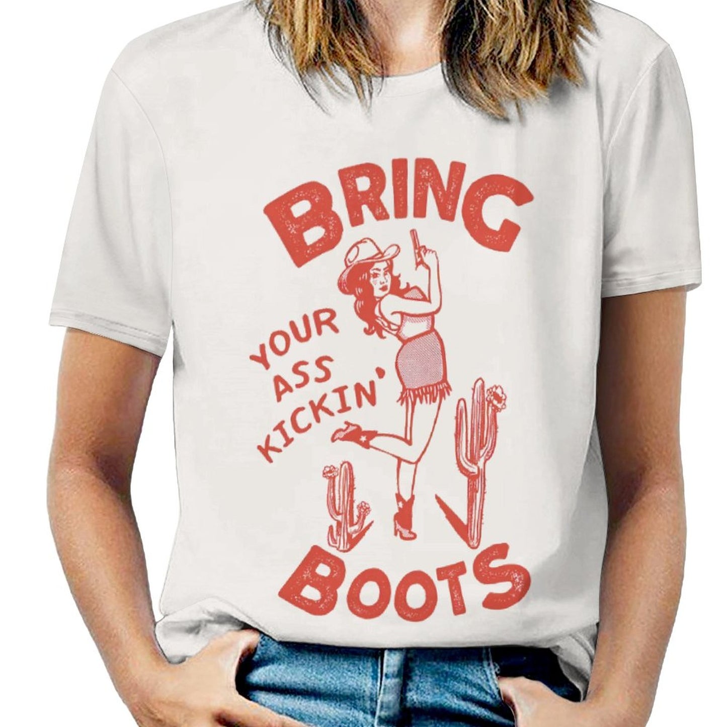 T-Shirt All-Over da Donna Personalizzata - Fit Oversize
