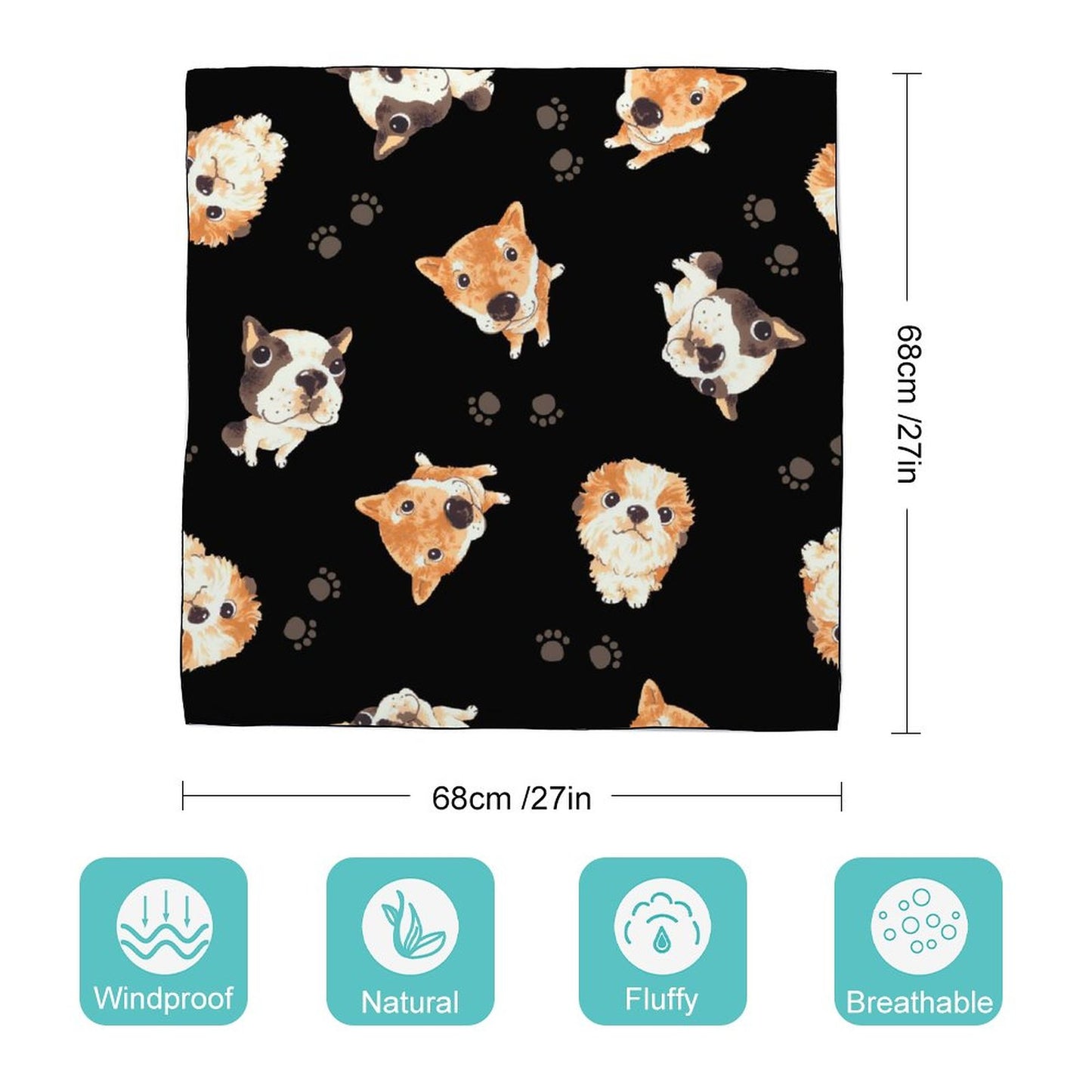 Foulard Personalizzato da Donna | Stampa Unica su Twill di Seta Sintetica