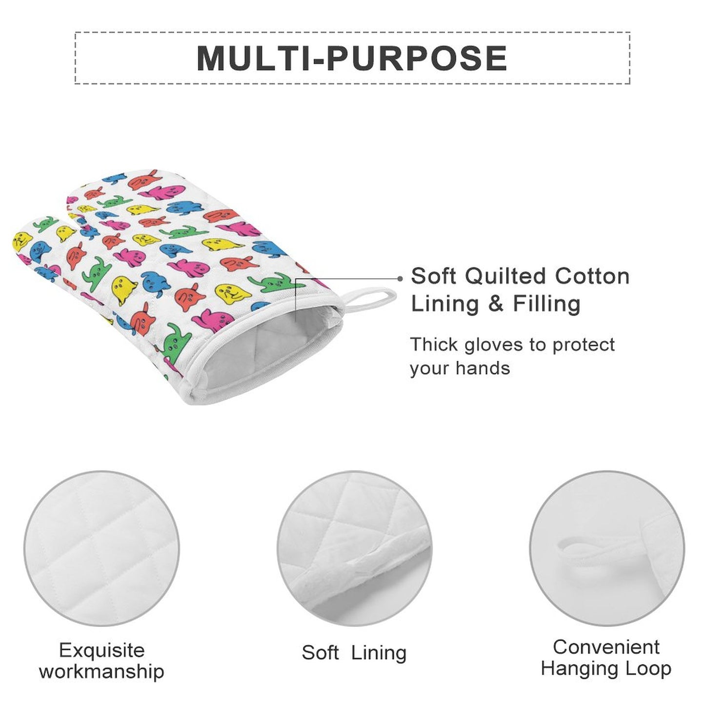 Guanti da Forno Personalizzati (Set 2 Pezzi) | Protezione e Stile