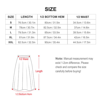 Gonna Midi Personalizzata A-Trapezio | Tessuto Anti-Piega Elastico