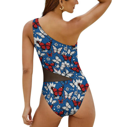 Costume Intero Personalizzato Effetto Snellente | Monokini con Inserto in Rete