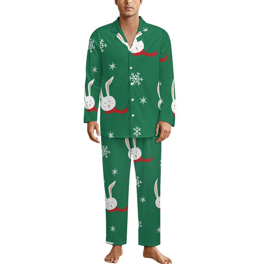 Pigiama Uomo Personalizzato Classico | con Foto, Morbido Stile V-Neck