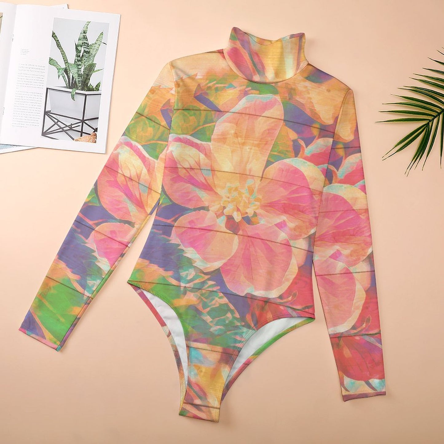 Body Collo Alto Donna Personalizzato | Manica Lunga | Fit Scultura