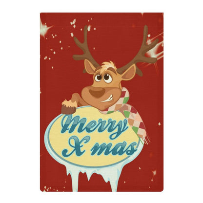 Bandiera da Giardino in Lino Personalizzata | Arazzo Rustico Bifacciale