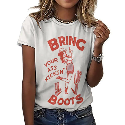 T-Shirt All-Over da Donna Personalizzata - Fit Oversize