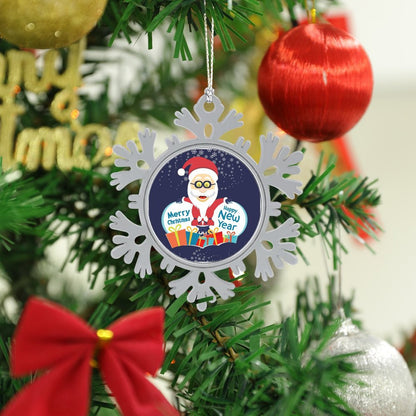 Fiocco di Neve in Metallo Personalizzato | Il Tuo Cimelio di Natale