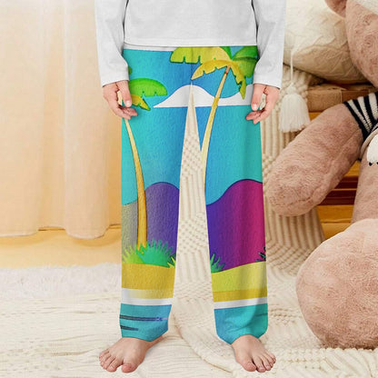 Pantaloni Pigiama Bambino Personalizzati | Simil Cotone | Stampa Unica