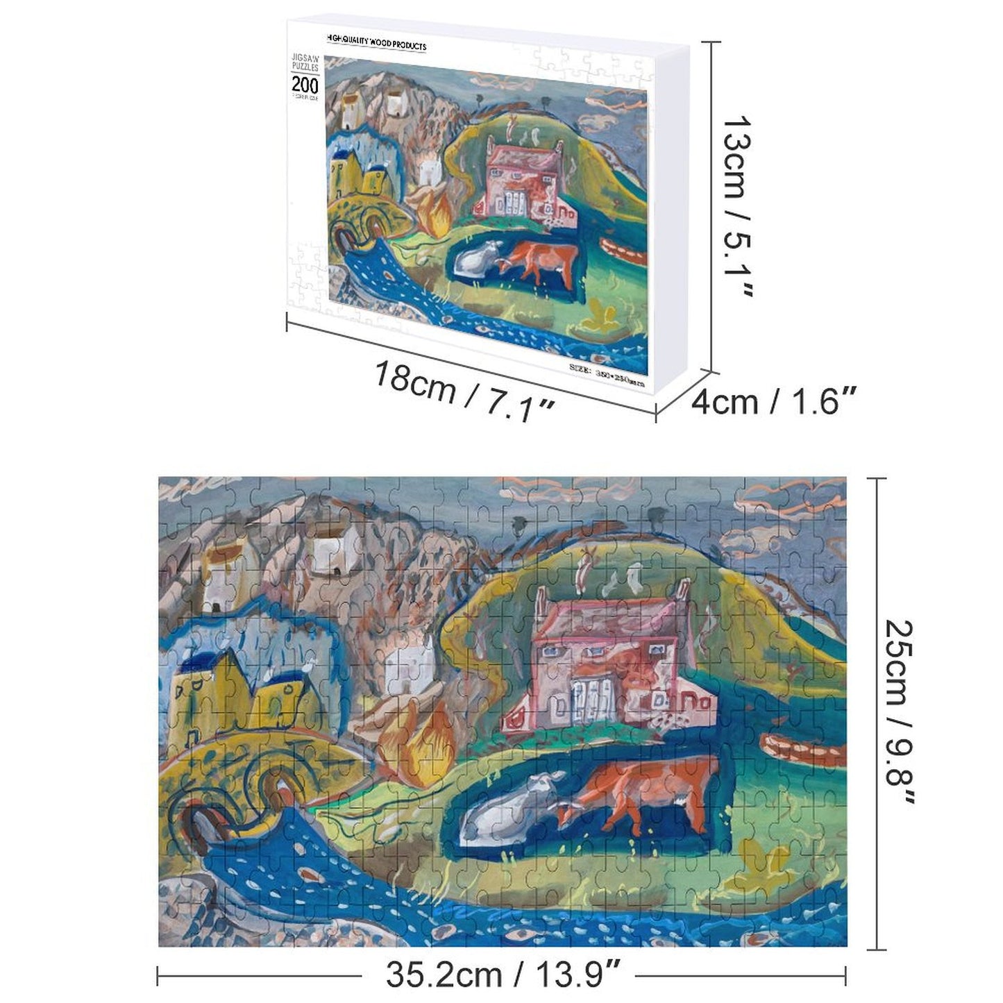 Puzzle in Legno Personalizzato 200 Pezzi | La Tua Foto, il Tuo Relax