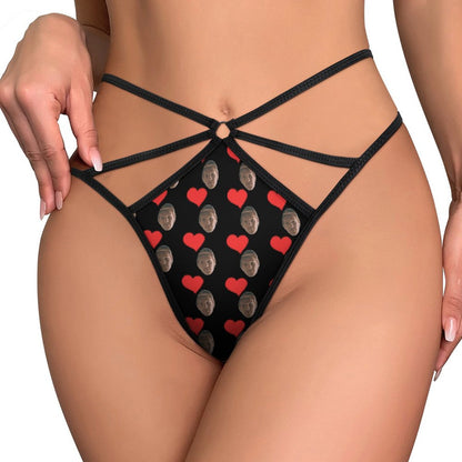 Perizoma Trasparente Personalizzato da Donna | Tanga in Rete Elastica