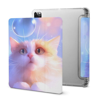 Cover iPad Personalizzata con Portapenne | Custodia Smart Tri-Fold Antiurto