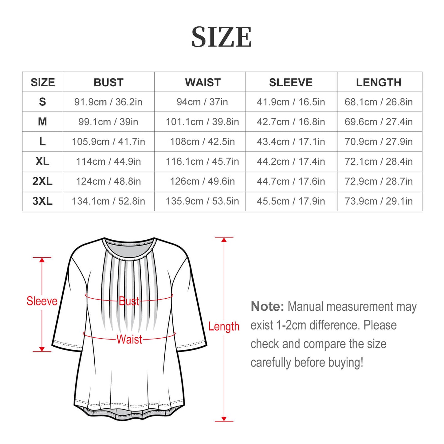 Top Donna Arricciato Personalizzato | Maglia Manica 3/4 con Foto Unica