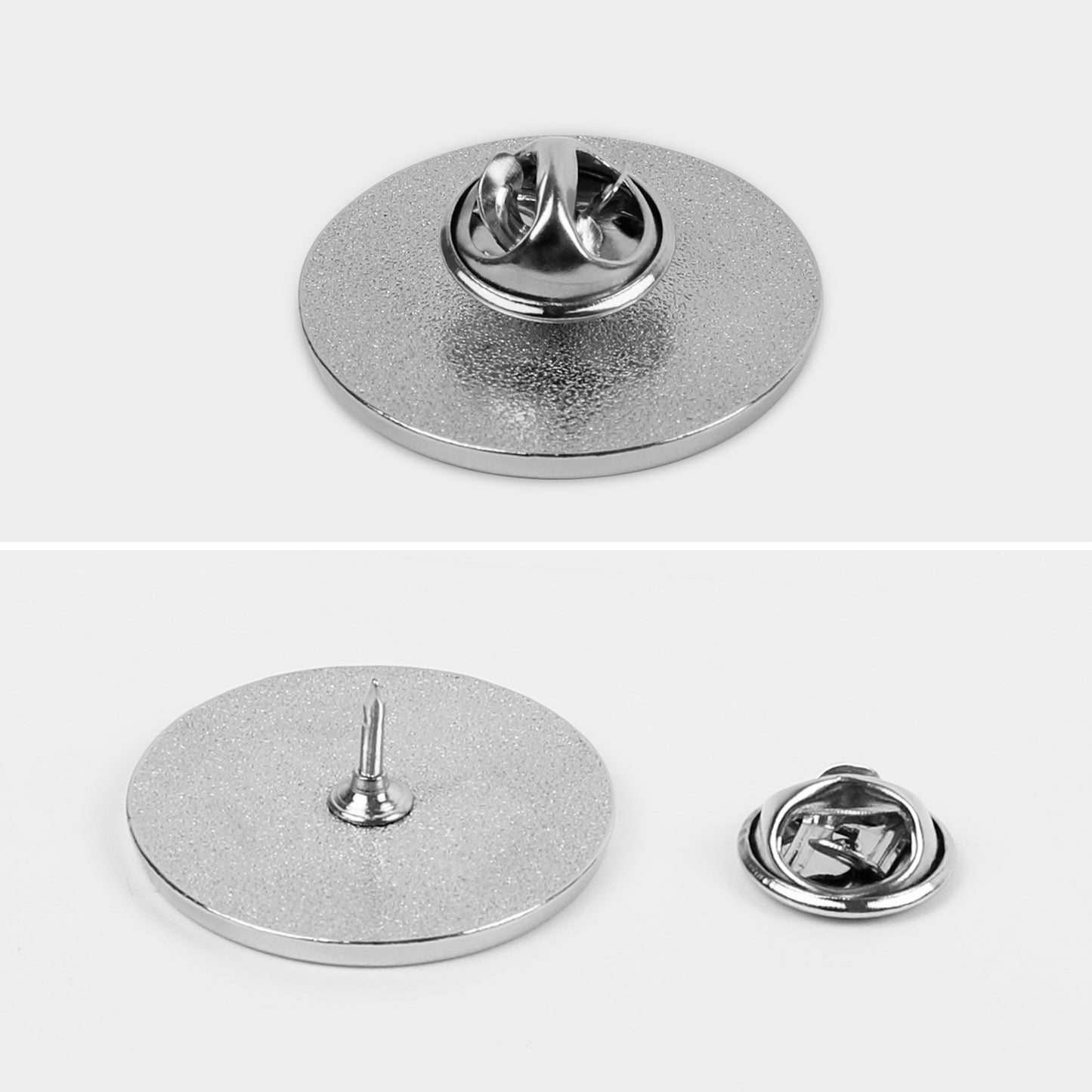Spilla Tonda Personalizzata in Metallo | Pin Classica da Giacca e Zaino (2,5 cm)