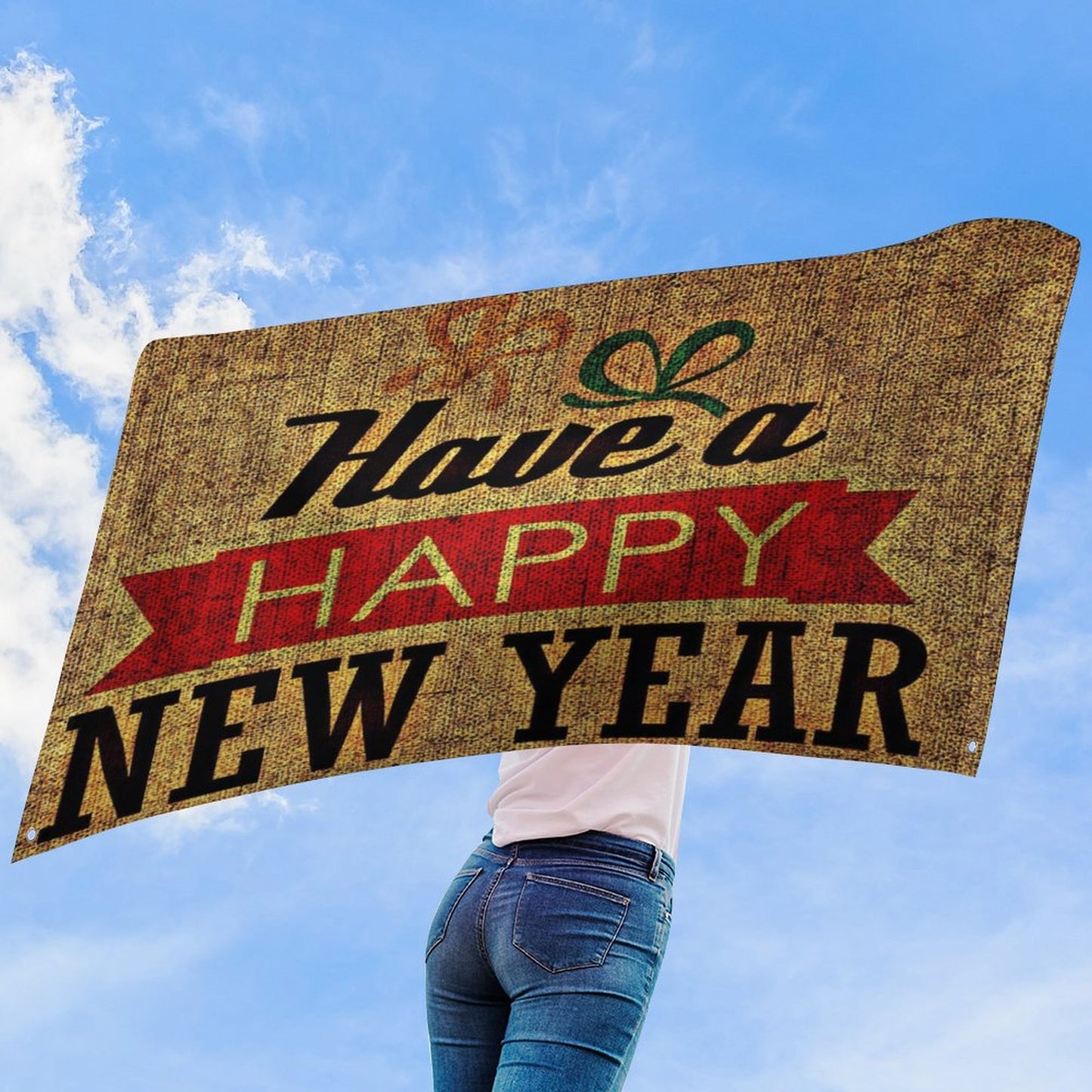 Striscione Personalizzato da Esterno con 4 Occhielli | Il Tuo Manifesto