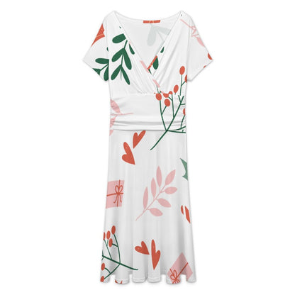 Abito Personalizzato Donna Scollo a V | Vestito in Seta di Latte con Foto