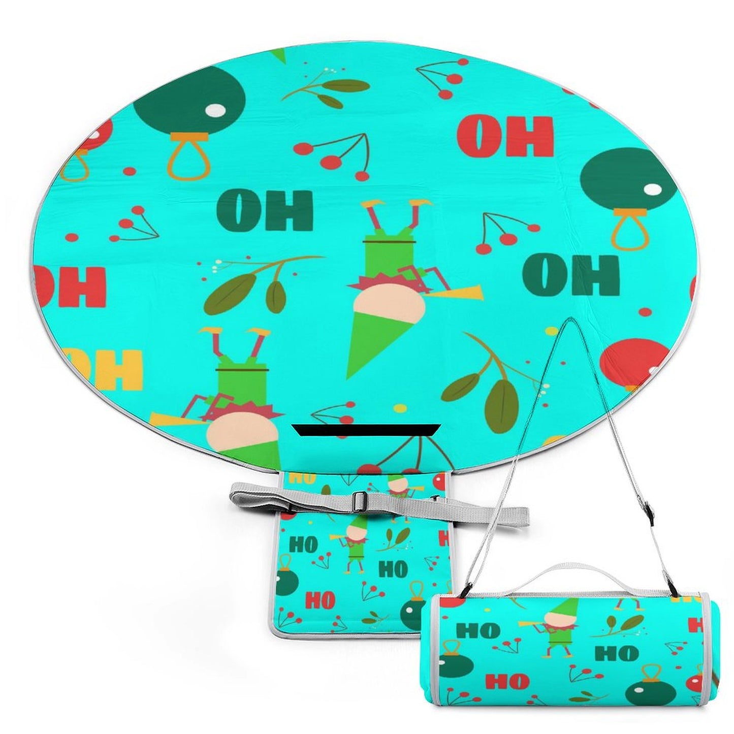 Tappeto da Picnic Rotondo Imbottito | La Tua Isola di Comfort Personalizzata