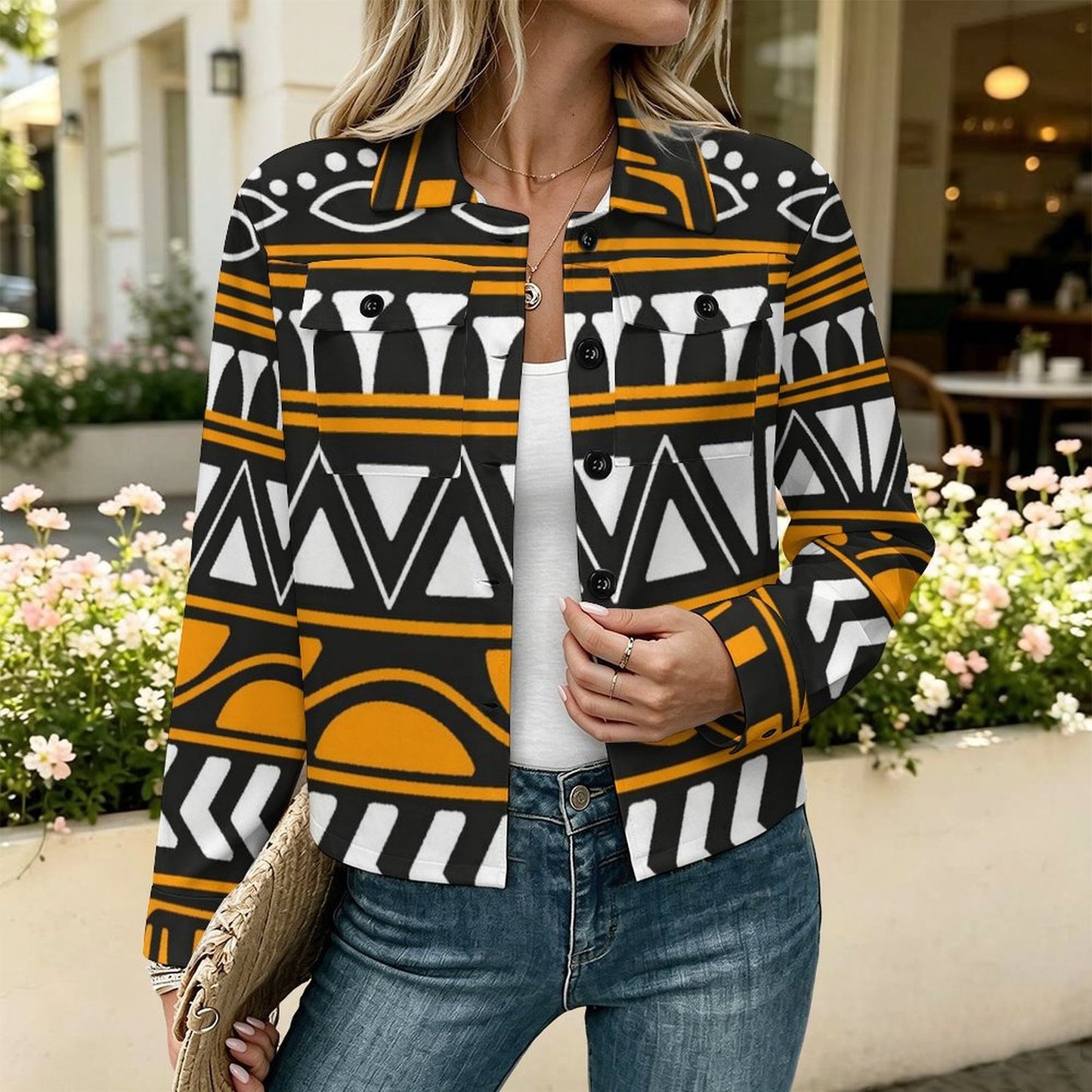 Giacca Camicia Corta Personalizzata da Donna