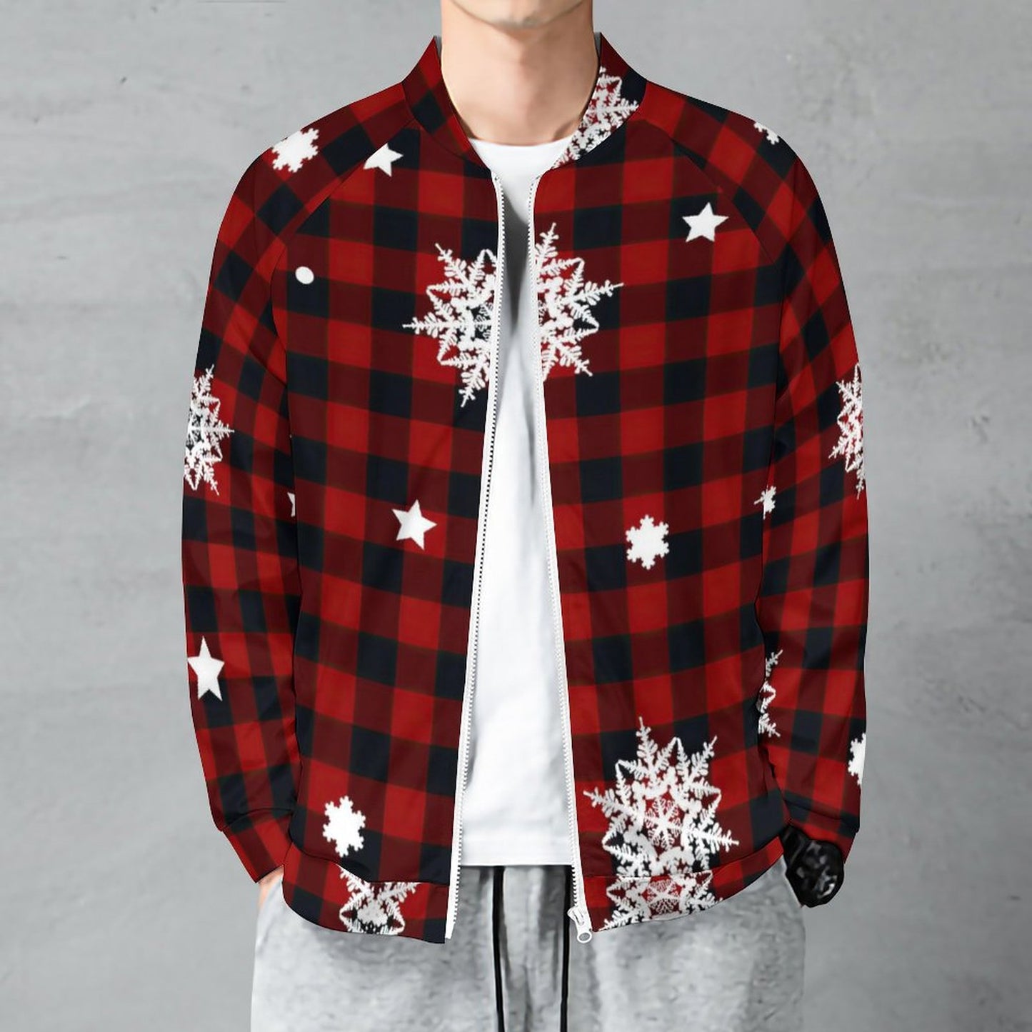 Giacca Bomber Raglan Personalizzata | Zip-Up Cardigan Uomo Donna S-5XL