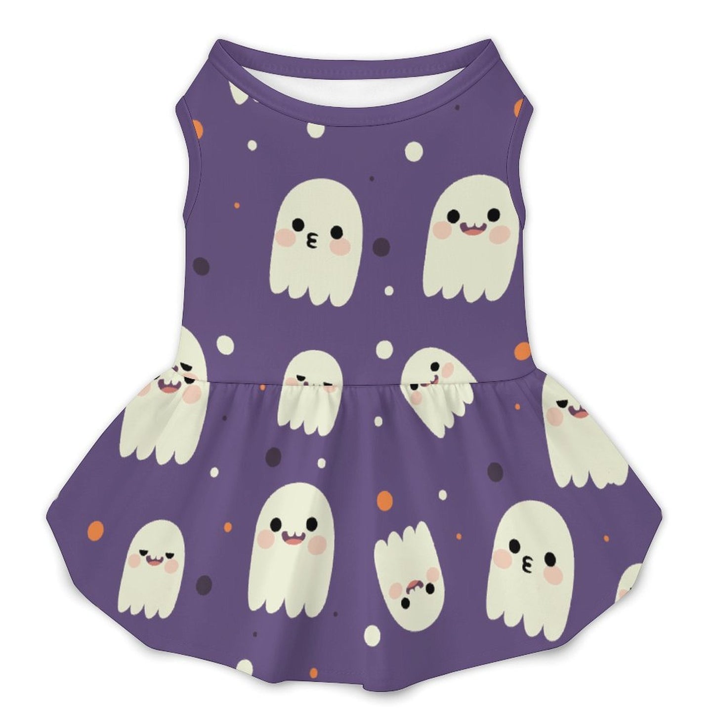 Vestito Estivo per Cani e Gatti con Balze Hawaiane e Stampa Personalizzata