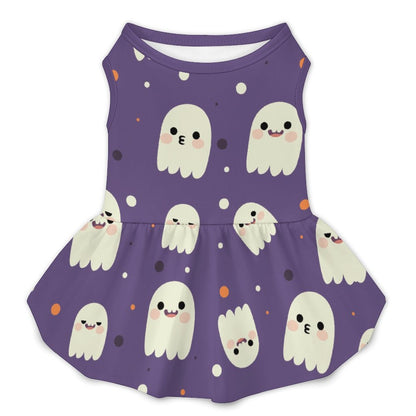 Vestito Estivo per Cani e Gatti con Balze Hawaiane e Stampa Personalizzata