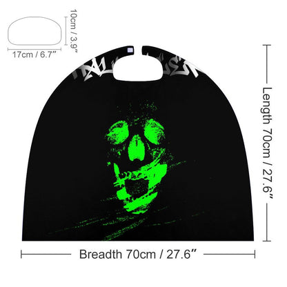 Mantello Halloween in Raso | Costume Reversibile Bambini & Adulti (70cm)
