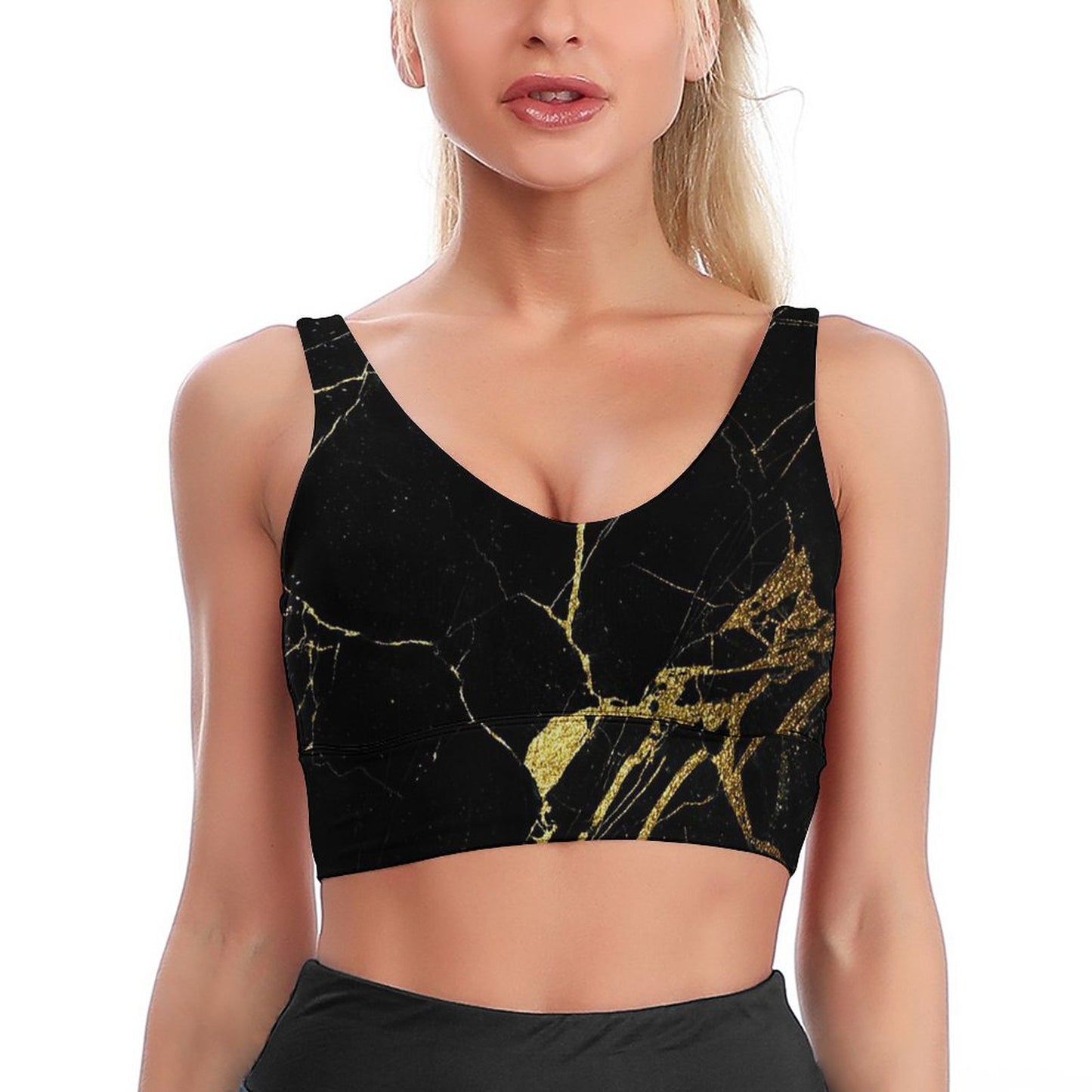 Reggiseno Sportivo Personalizzato | Top Fitness Sostegno Elevato Collo a U